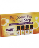 Now Foods NOW Essential Oil Kit - Put Some Pep In Your Step 4 X 10ml