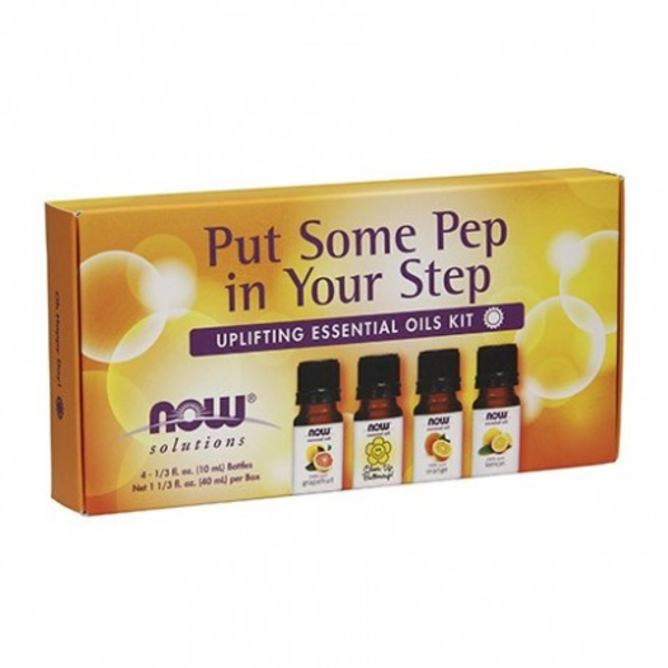 Now Foods NOW Essential Oil Kit - Put Some Pep In Your Step 4 X 10ml