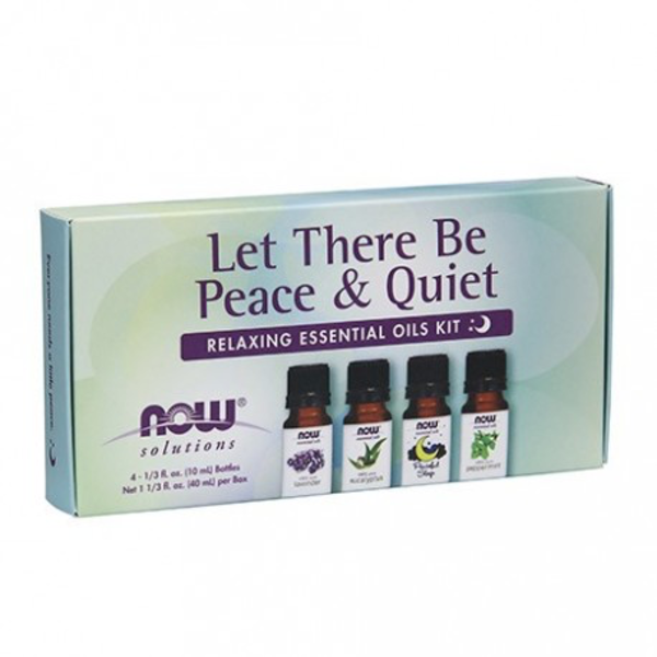 Now Foods NOW Essential Oil Kit - Let There Be Peace And Quiet 4 X 10ml