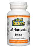 Natural Factors Natural Factors Melatonin 10mg Peppermint 90 subtab
