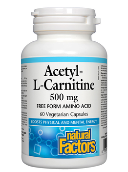 Natural Factors Natural Factors Acetyl-L-Carnitine 500mg 60