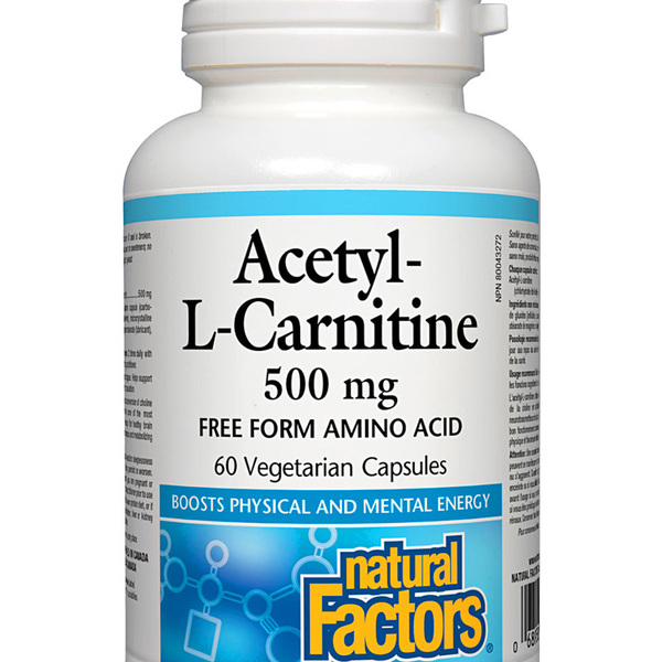 Natural Factors Natural Factors Acetyl-L-Carnitine 500mg 60