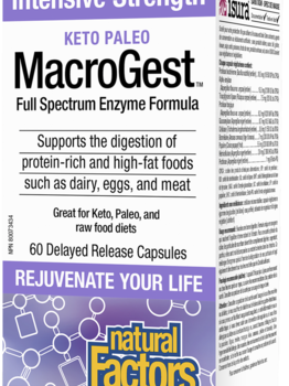 Natural Factors Natural Factors Keto Paleo MacroGest 60 caps