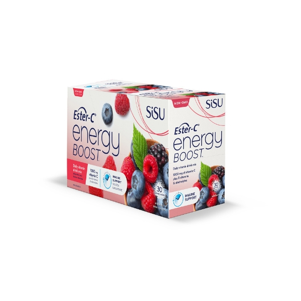 SISU SISU Ester-C Energy Boost 30 packs WildBerry