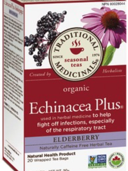 Traditional Medicinals Traditional Medicinals Organic Echinacea Plus Elderberry Tea 16 tea bags