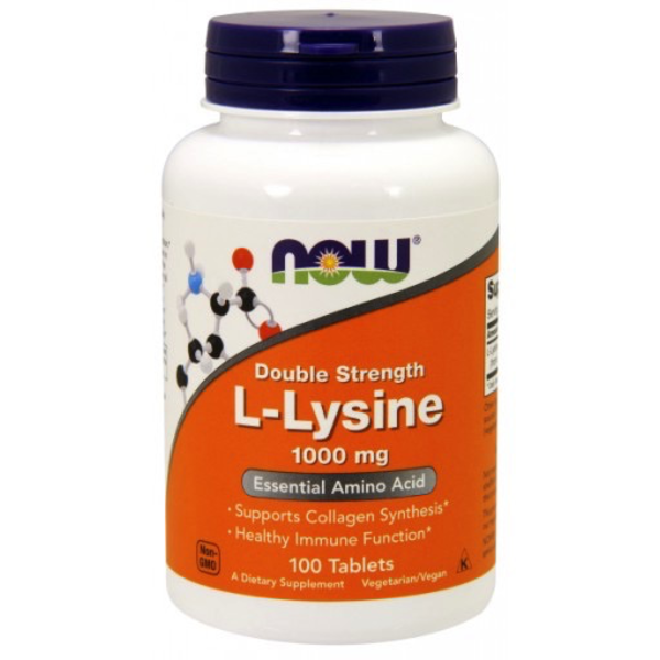 Now Foods NOW L-Lysine 1000mg Double Strength 100 tabs