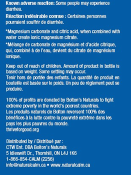 Natural Calm Natural Calm Magnesium Raspberry-Lemon 226g