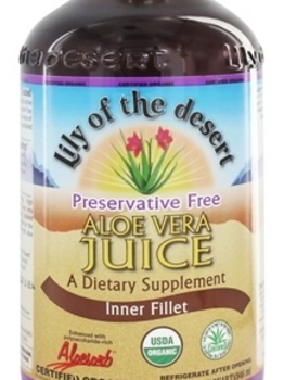 Lily of the Desert Lily of the Desert Organic Pres Free  Inner Fillet Aloe Vera Juice 946ml