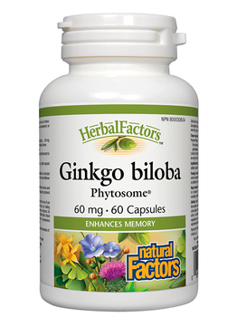 Natural Factors Natural Factors Ginkgo Biloba Phytosome 60mg 60 caps