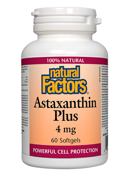 Natural Factors Natural Factors Astaxanthin Plus 4mg 60 softgels
