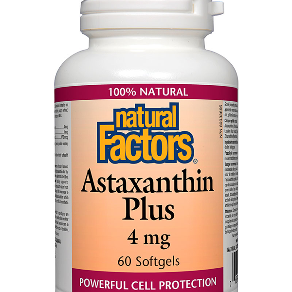 Natural Factors Natural Factors Astaxanthin Plus 4mg 60 softgels