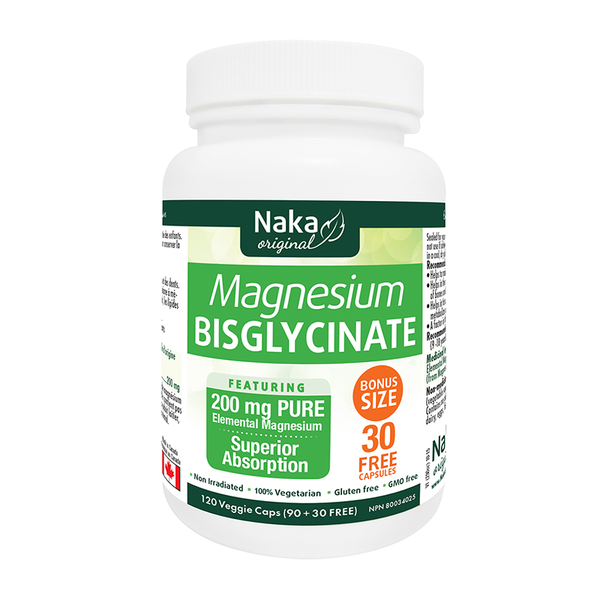 Naka Herbs Naka Magnesium Bisglycinate 120 vcaps