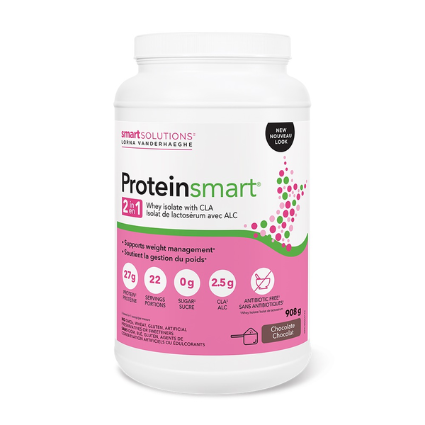 Lorna Vanderhaeghe Smart Solutions PROTEINsmart Woman's Whey with CLA, Chocolate 908g