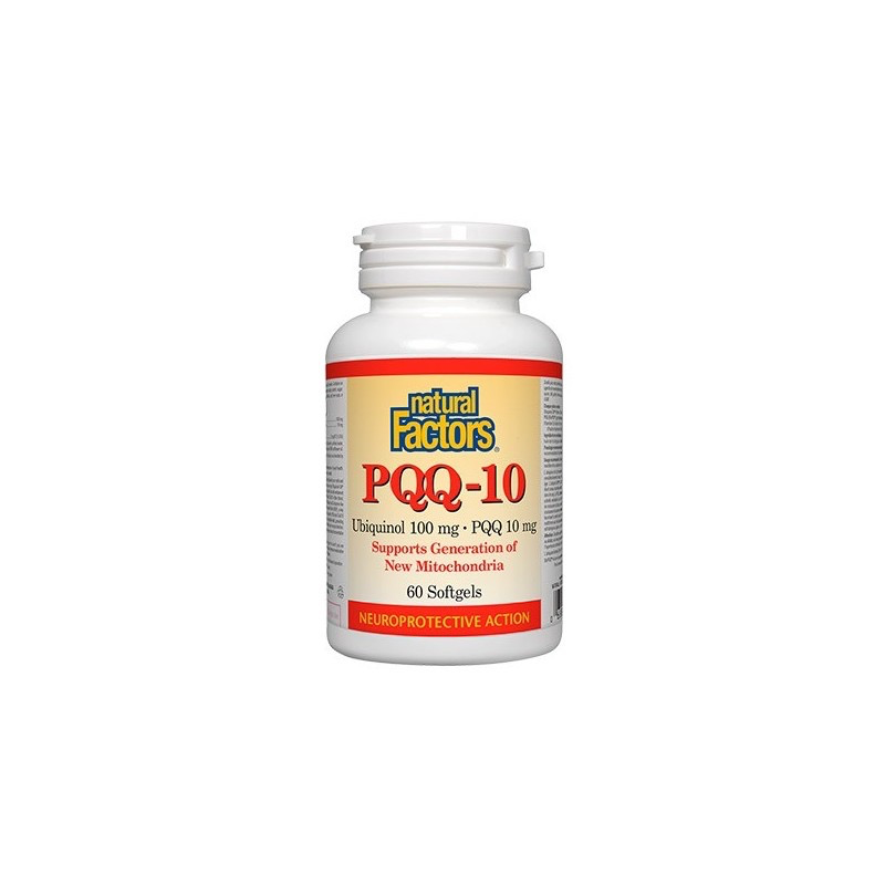 Natural Factors PQQ10 (PQQ 20 mg CoEnzyme Q10 200 mg) 60 softgels