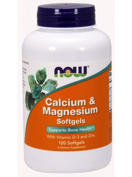 Now Foods NOW Calcium and Magnesium 120 softgels