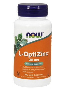 Now Foods NOW L-OptiZinc 30mg 100 vcaps