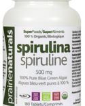 Prairie Naturals Prairie Naturals Organic Spirulina 500 mg 180 tabs