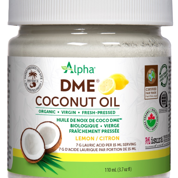 Alpha Health Alpha DME Virgin Coconut Oil 110 ml Lemon