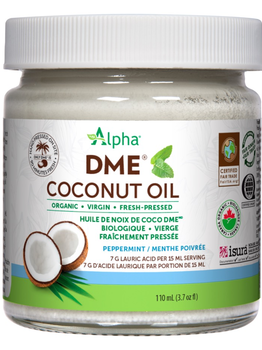 Alpha Health Alpha DME Virgin Coconut Oil 110 ml Peppermint