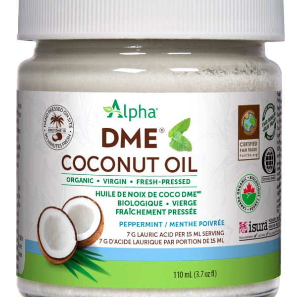 Alpha Health Alpha DME Virgin Coconut Oil 110 ml Peppermint