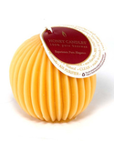 Honey Candles Honey Candles Pure Beeswax Fluted Sphere