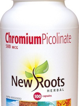 New Roots New Roots Chromium Picolinate 500mcg 100 caps