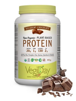 VegiDay VegiDay Raw Org. Plant Based Protein Chocolate 1110g