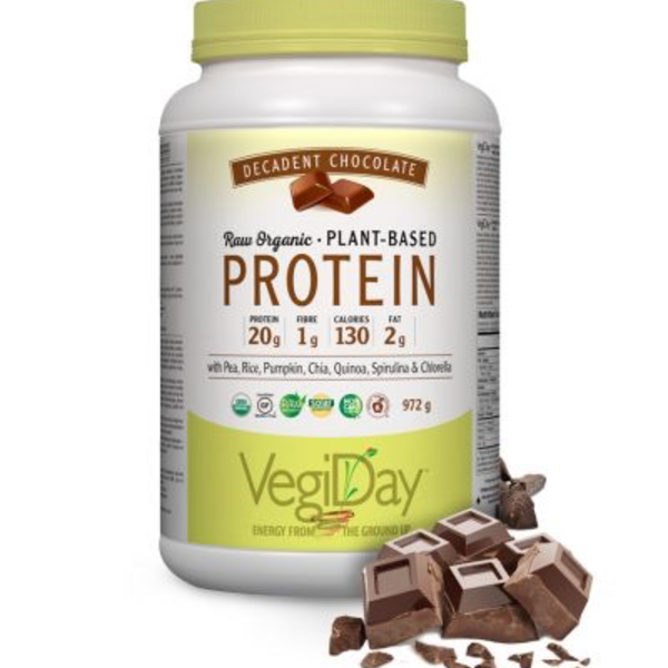 VegiDay VegiDay Raw Org. Plant Based Protein Chocolate 1110g