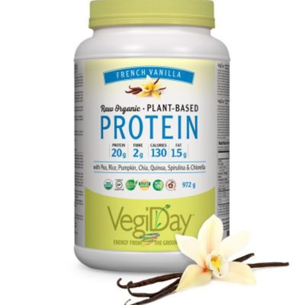 Preferred Nutrition VegiDay Raw Org. Plant Based Protein Vanilla 1026g