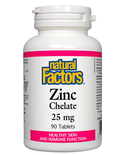 Natural Factors Natural Factors Zinc Chelate 25mg 90 tabs