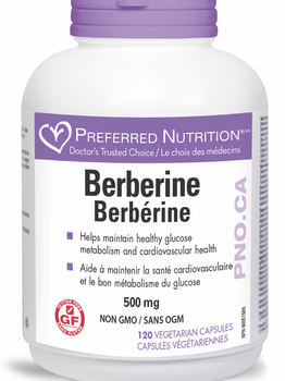 Preferred Nutrition Preferred Nutrition Berberine 500mg 120 vcaps