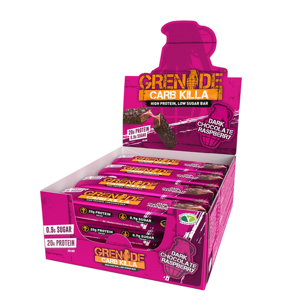 Grenade Carb Killa Grenade Protein Bar Dark Chocolate Raspberry 12 X 60g