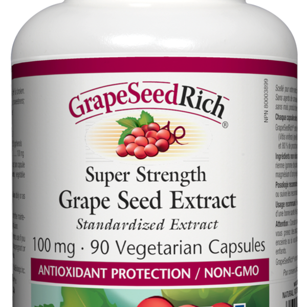Natural Factors Natural Factors Super Strength Grape Seed Concentrate 100 mg 90 caps