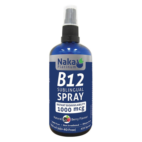 Naka Herbs Naka Sublingual Spray B12 1000 mcg - 100ml