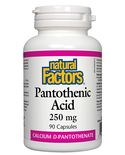 Natural Factors Natural Factors Pantothenic Acid 250mg 90 caps