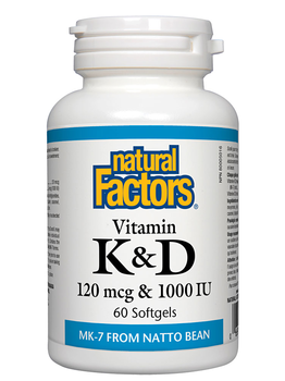Natural Factors Natural Factors Vitamin K & D 60 softgels