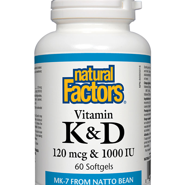 Natural Factors Natural Factors Vitamin K & D 60 softgels