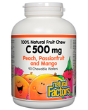 Natural Factors Natural Factors Vitamin C 500mg Peach, Passionfruit & Mango 90 chewable