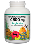 Natural Factors Natural Factors Vitamin C 500mg Jungle Juice 90 chewable