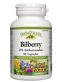 Natural Factors Natural Factors Bilberry Standardized Extract 90 caps