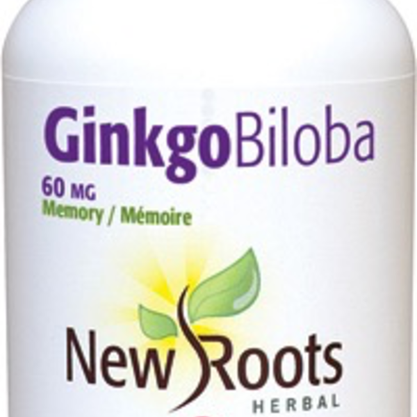 New Roots New Roots Ginkgo Biloba 60 mg 120 caps
