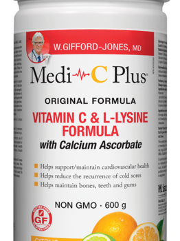 W. Gifford-Jones Medi C Plus Calcium Pwd Citrus 600g