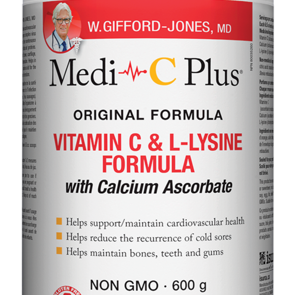 W. Gifford-Jones Medi C Plus Calcium Pwd Citrus 600g