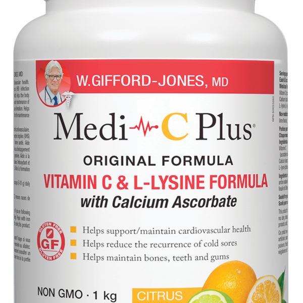 W. Gifford-Jones Medi C Plus Calcium Pwd Citrus 1kg