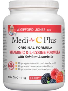 W. Gifford-Jones Medi C Plus Calcium Pwd Berry 1kg