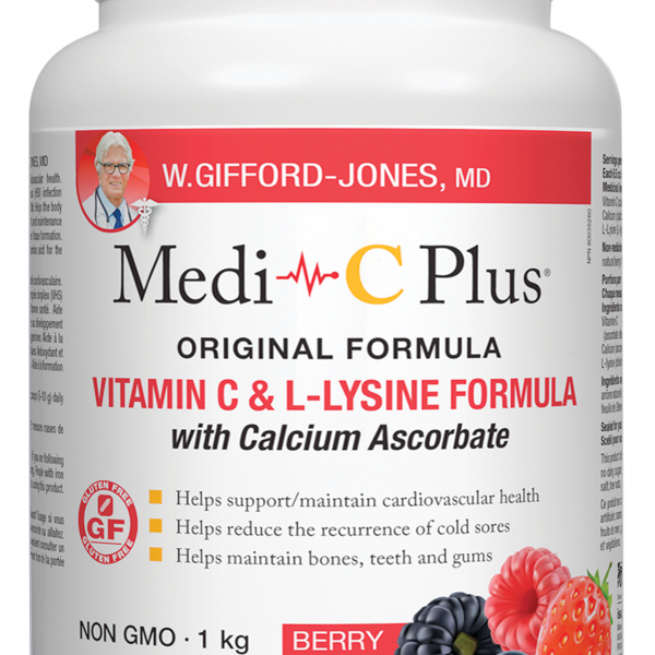 W. Gifford-Jones Medi C Plus Calcium Pwd Berry 1kg