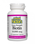Natural Factors Natural Factors Biotin 10,000mcg 60 caps
