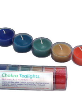 Honey Candles Honey Candles Pure Beeswax Chakra Tea Light Roll