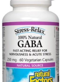 Natural Factors Natural Factors Stress-Relax 100% Natural GABA 250mg 60 caps