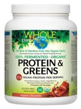 Whole Earth & Sea Whole Earth & Sea Organic Protein and Greens Chocolate 710g